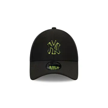 Black and yellow yankees top hat