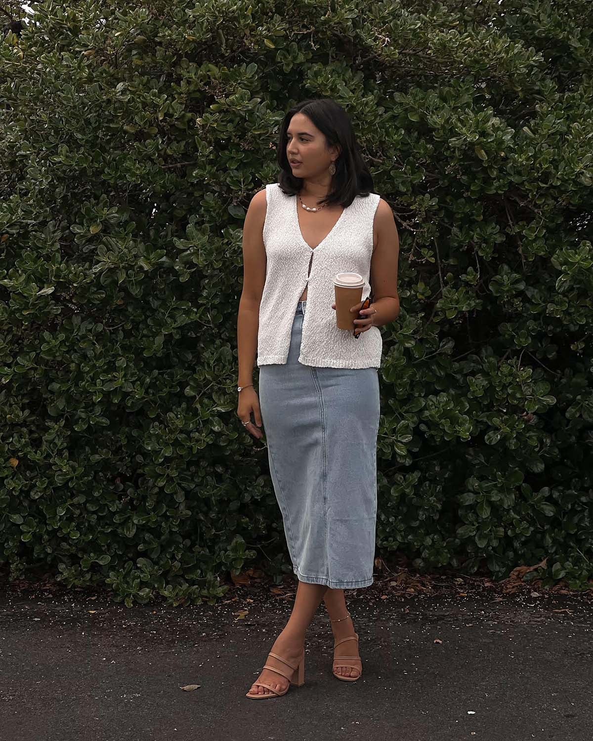 Adele Longline Knit Vest Chances Surf NZ