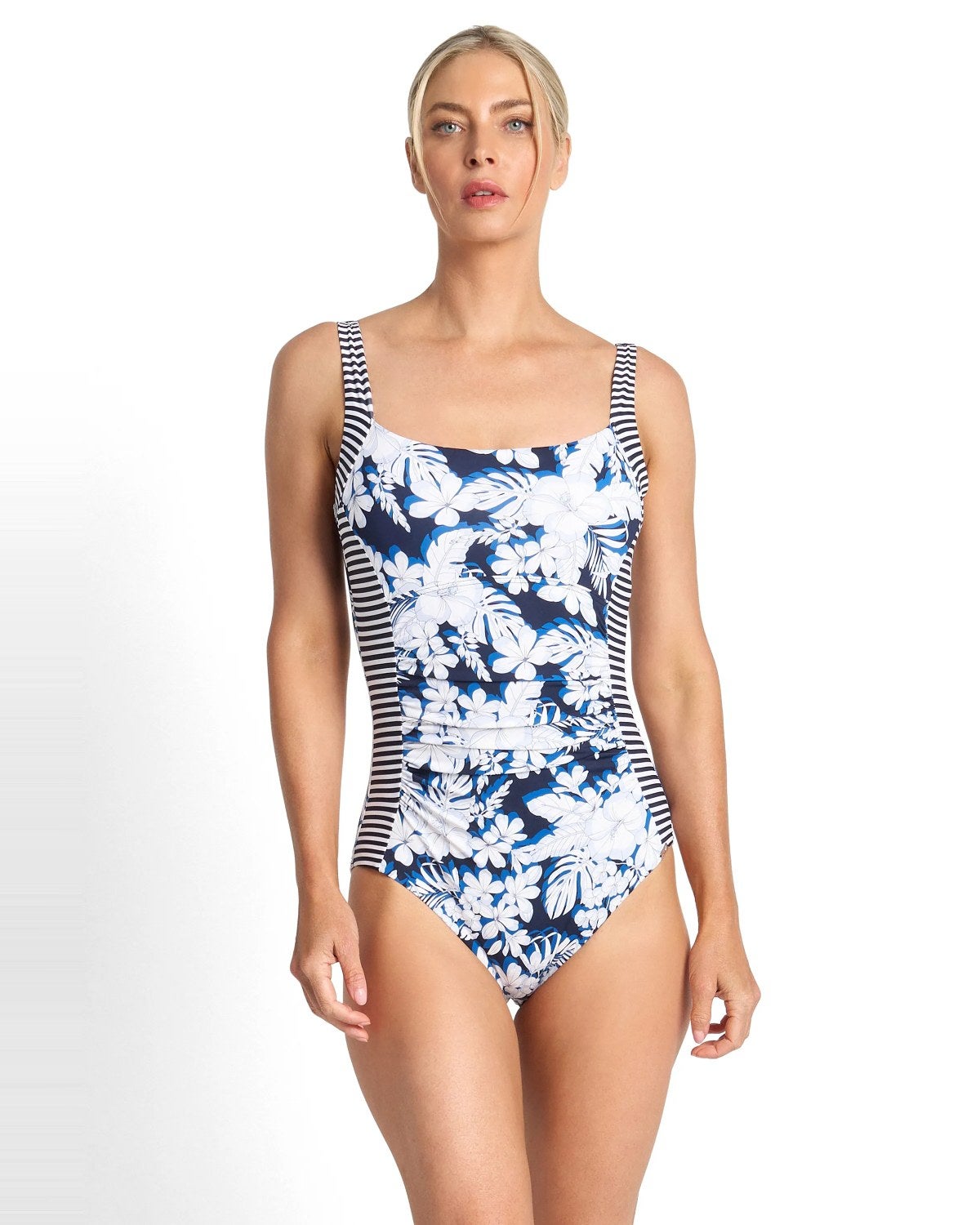 Oakleigh Padded Square Neck One Piece Swimsuit