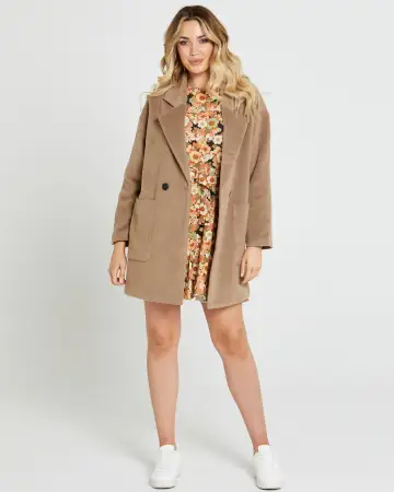 Pimkie tailored 2025 coat in camel