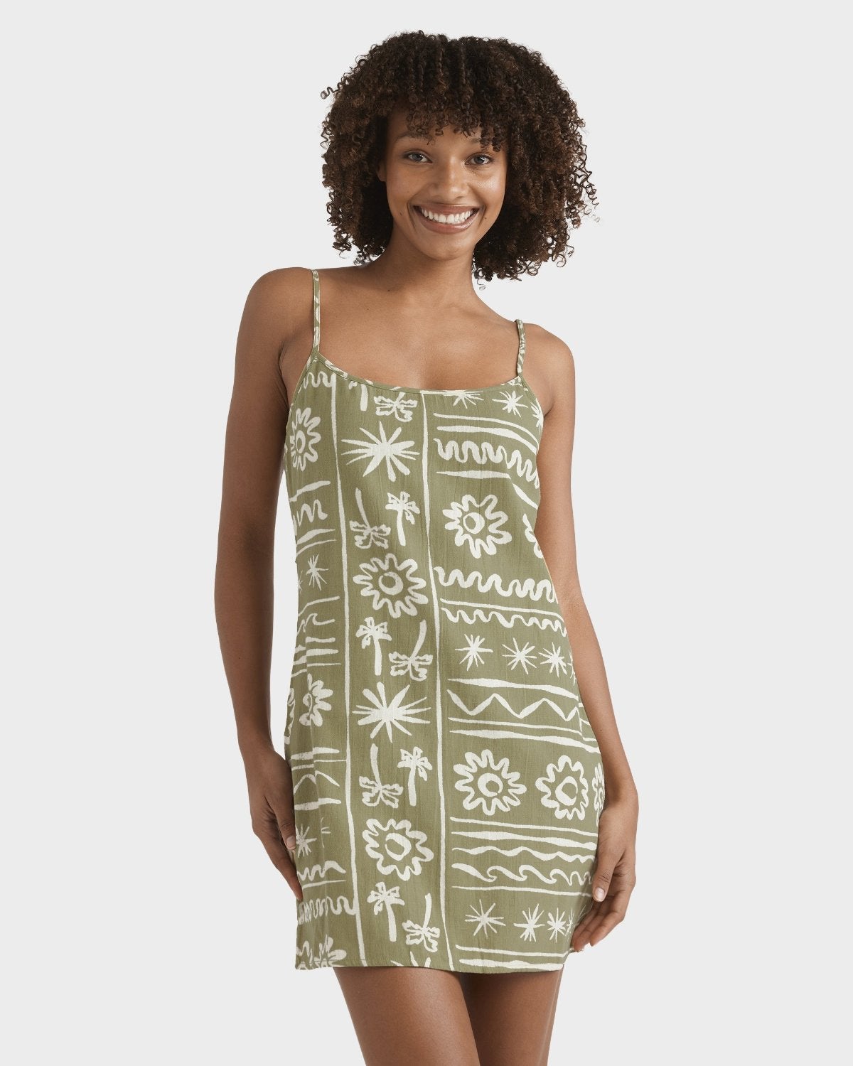 Beach Haze Dress in Green Tea | Chances Surf NZ