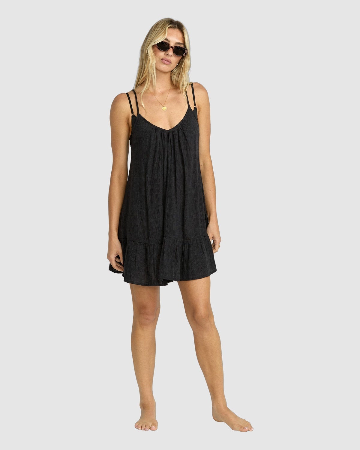 Beach Vibes Cover Up in Black Pebble | Chances Surf NZ