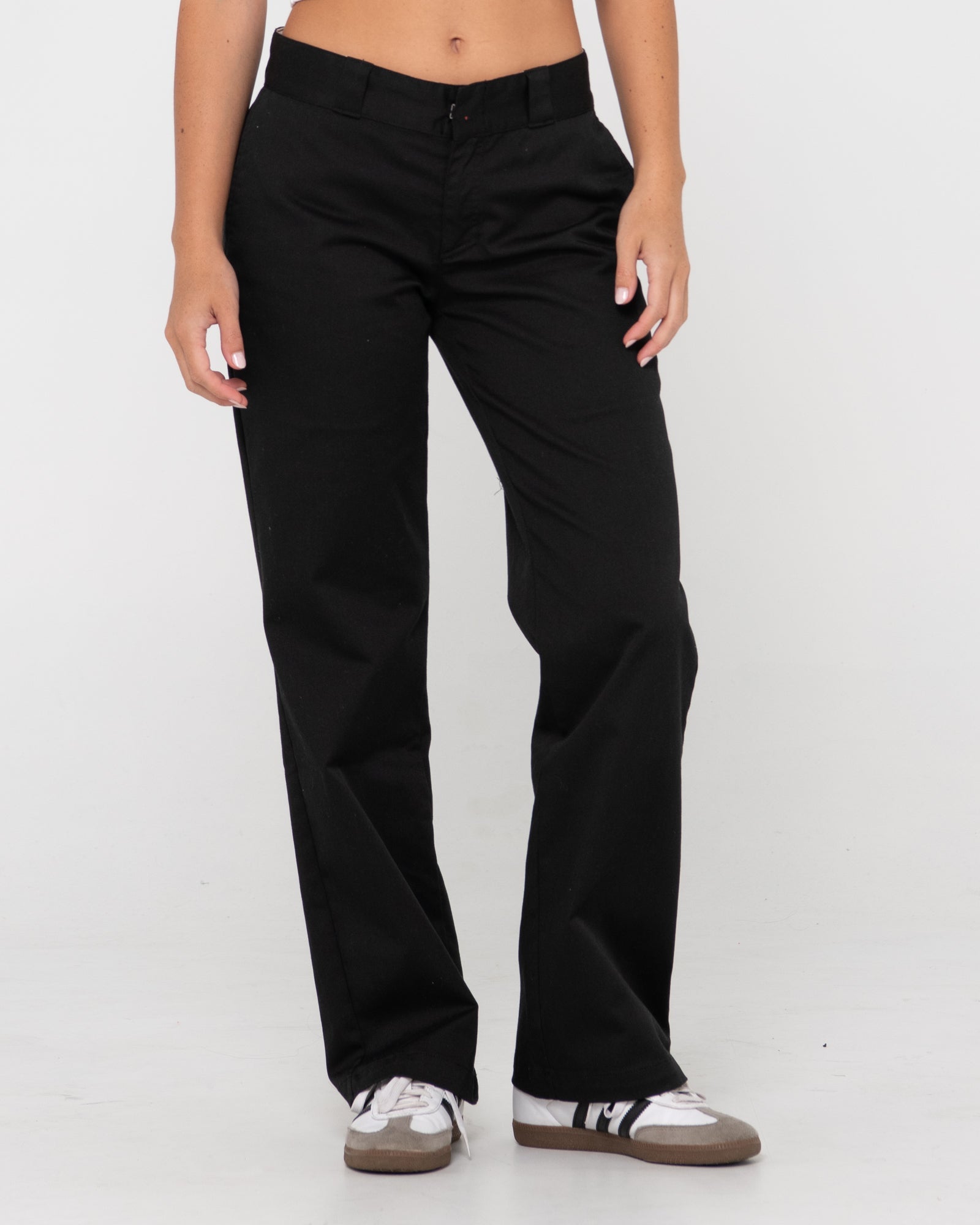 Bobbi Low Rise Straight Twill Pant