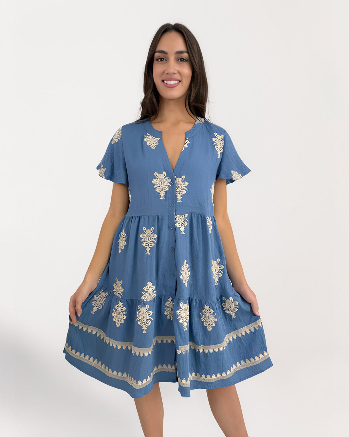 Boheme Dress in Blue | Chances Surf NZ