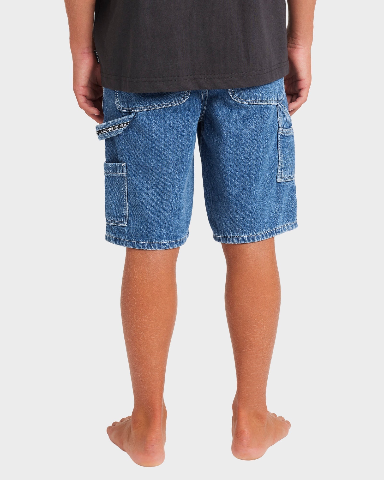 Boys Bad Dog Denim Short in Ocean Wash | Chances Surf NZ