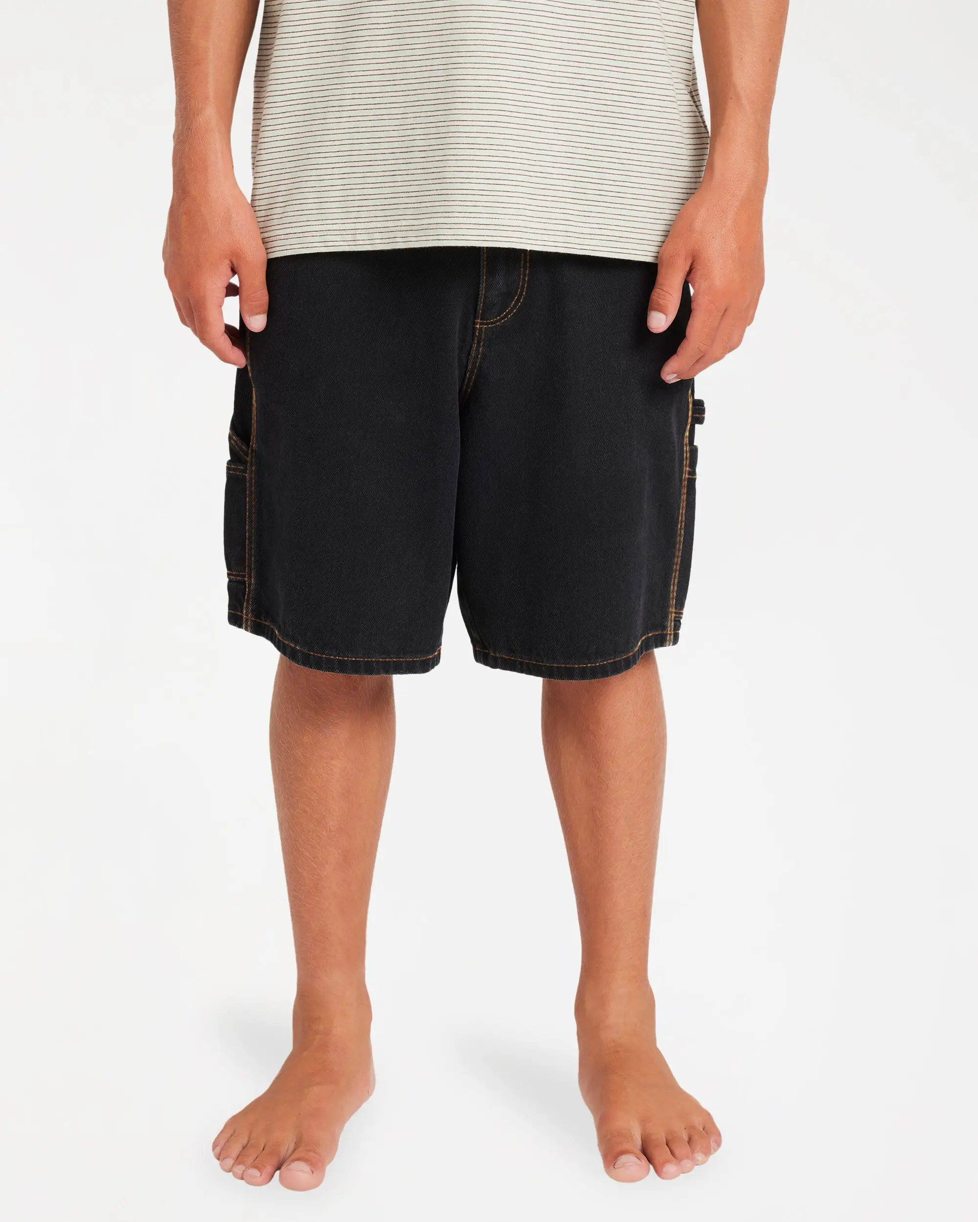 Boys Bad Dog Denim Short in Washed Black | Chances Surf NZ Boys Bad Dog Denim Short in Washed Black | Chances Surf NZ