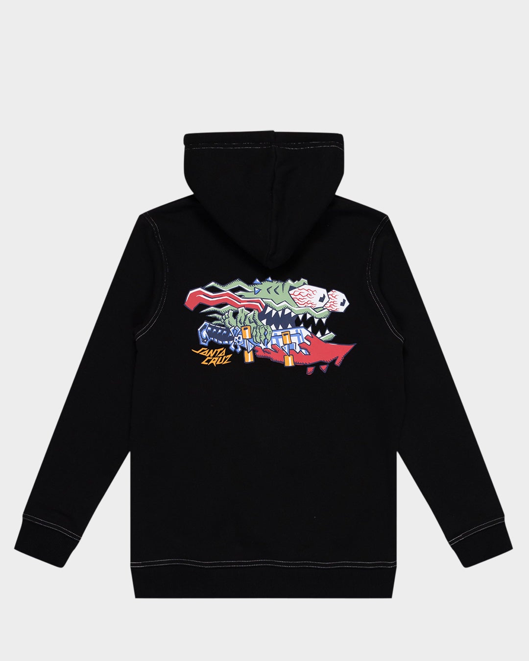 Boys Meek Scratched Slasher Hoodie in Black | Chances Surf NZ
