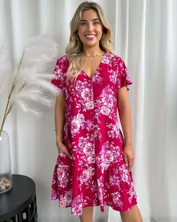 Floral dress button sales up