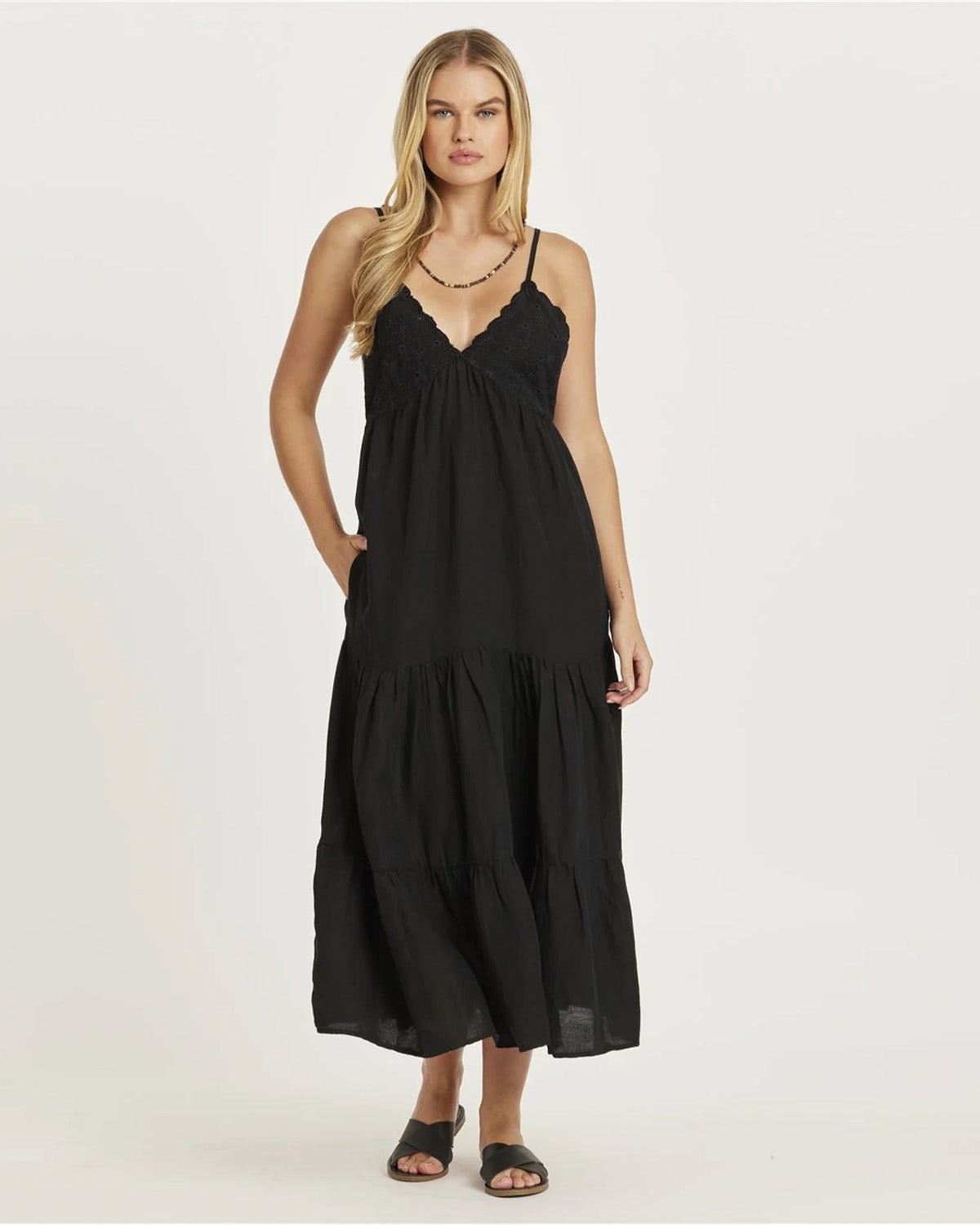 knee length dresses for ladies Bello Woven Maxi Dress main image 1