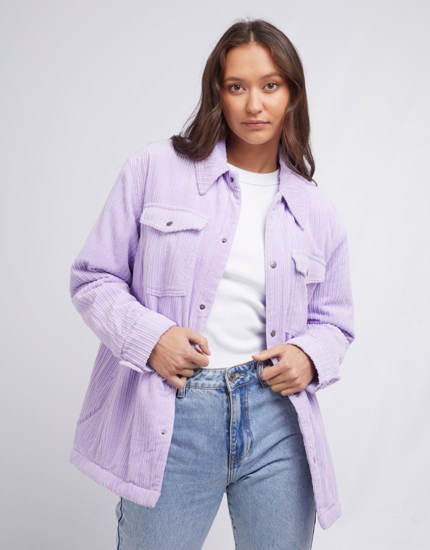 Lilac on sale cord jacket