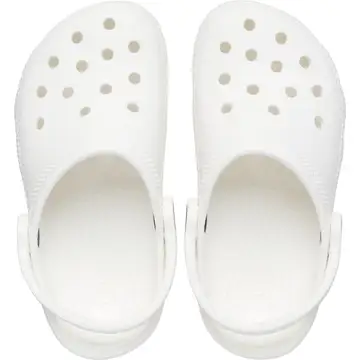 Plain 2025 white crocs