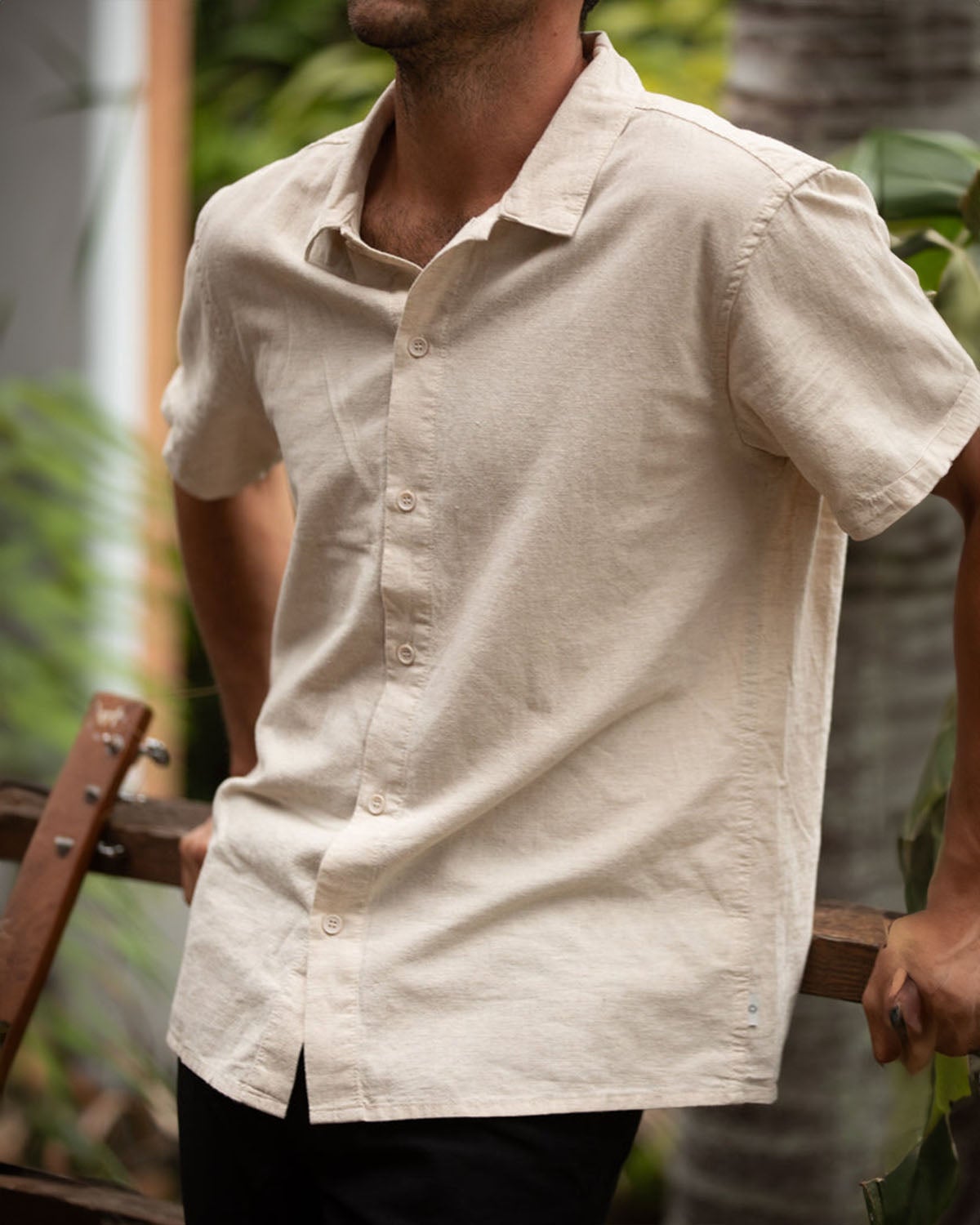 Linen SS 1 pocket Shirt