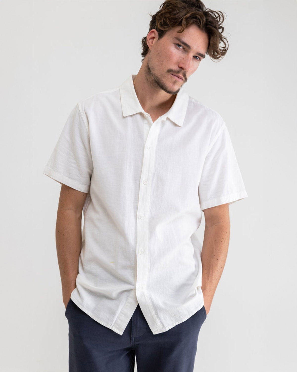 Linen SS 1 pocket Shirt