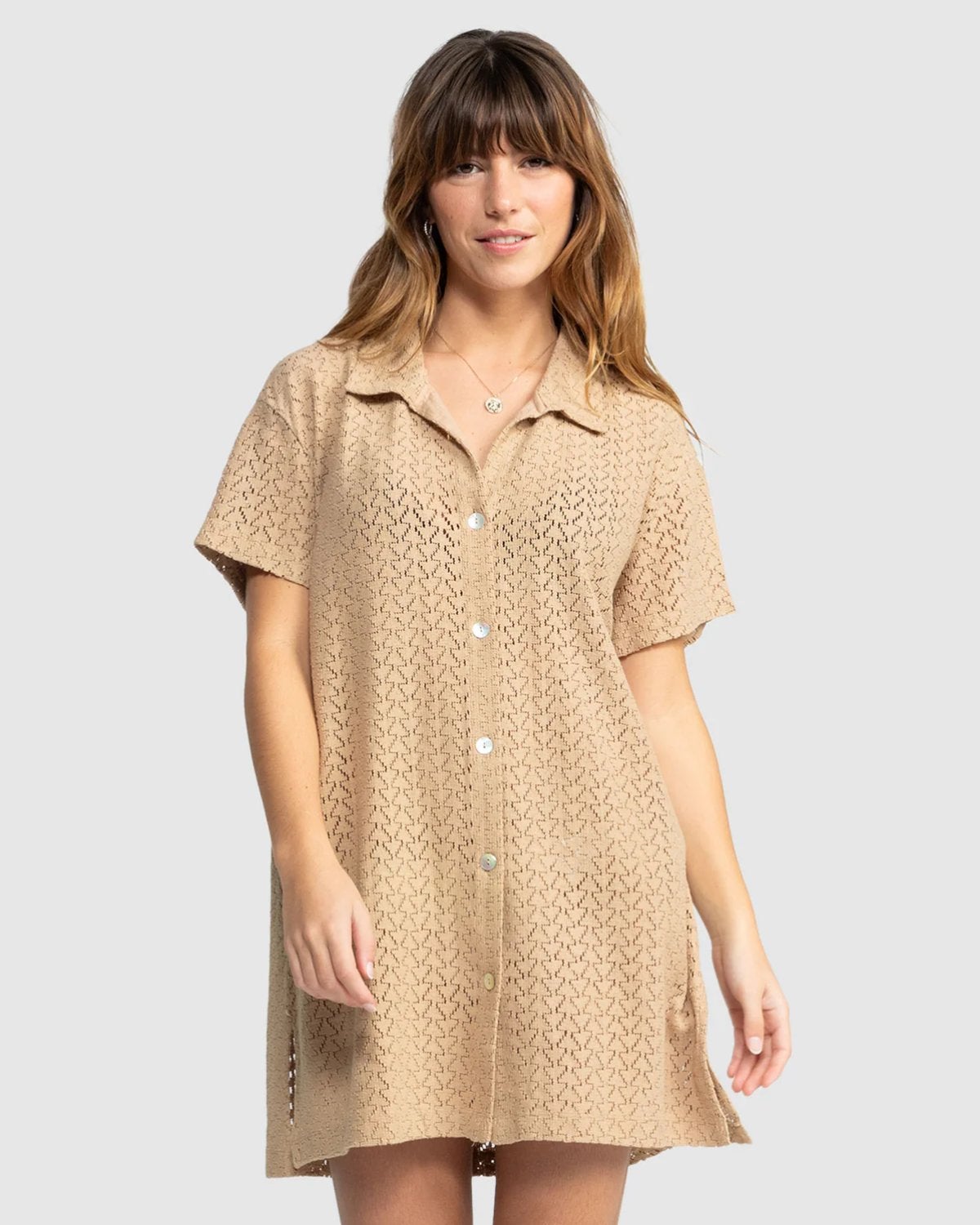 Dalia Beach Dress in Warm Taupe | Chances Surf NZ