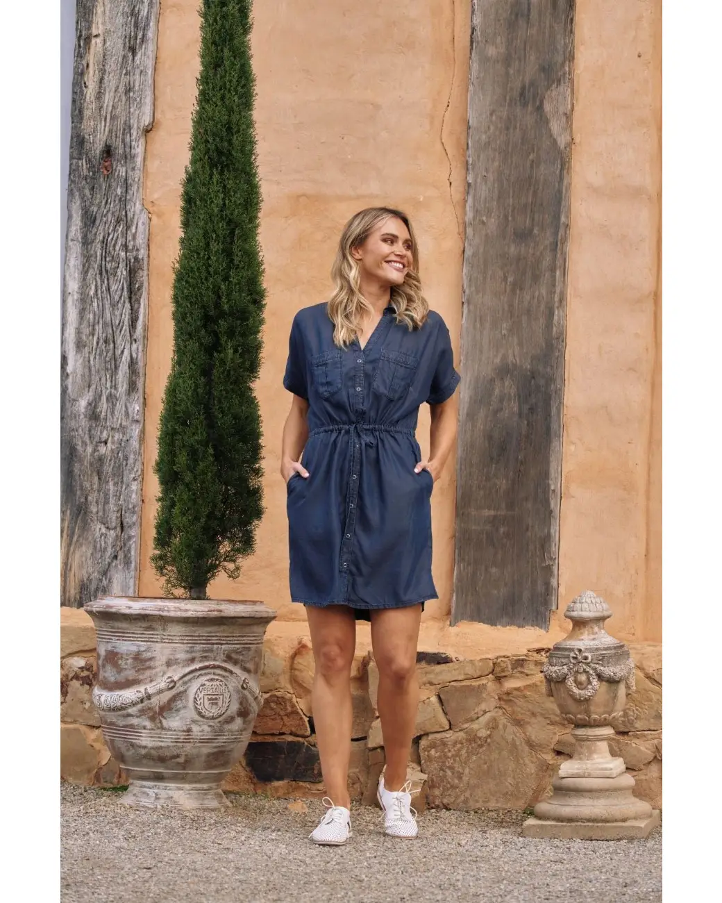 Select sales denim dress