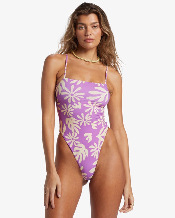 Daisy Print Underwired One Piece Swimsuit main image 0