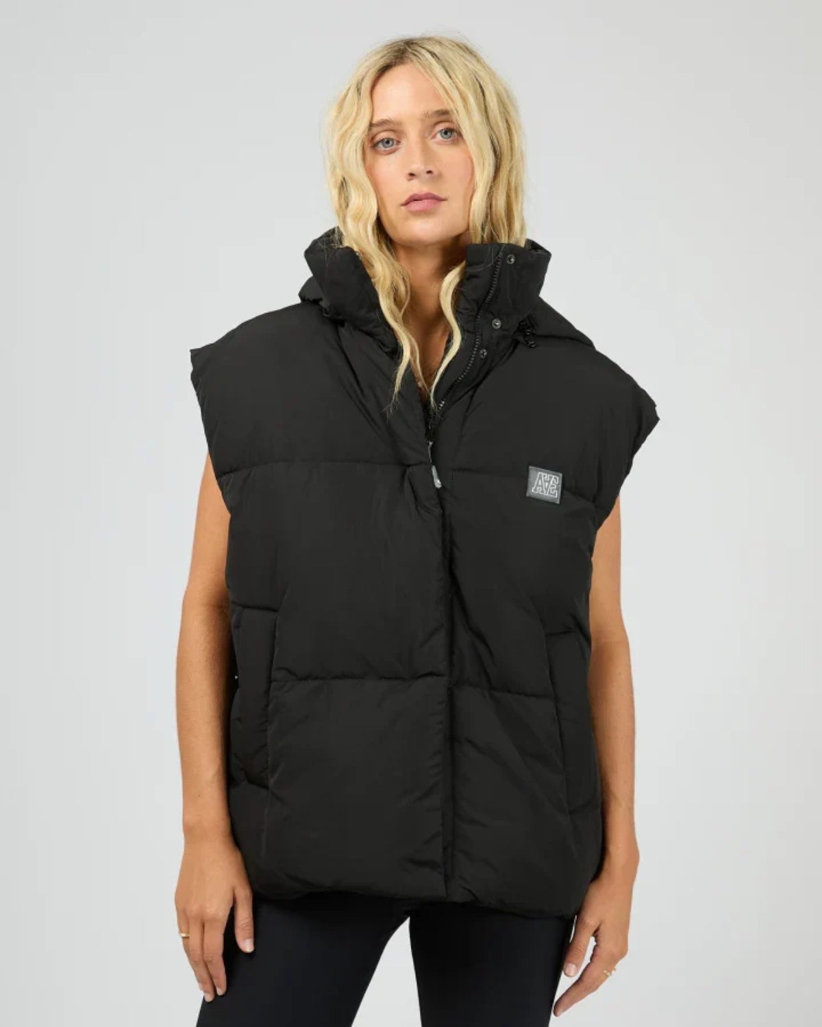 Elevate Puffer Vest in Black | Chances Surf NZ