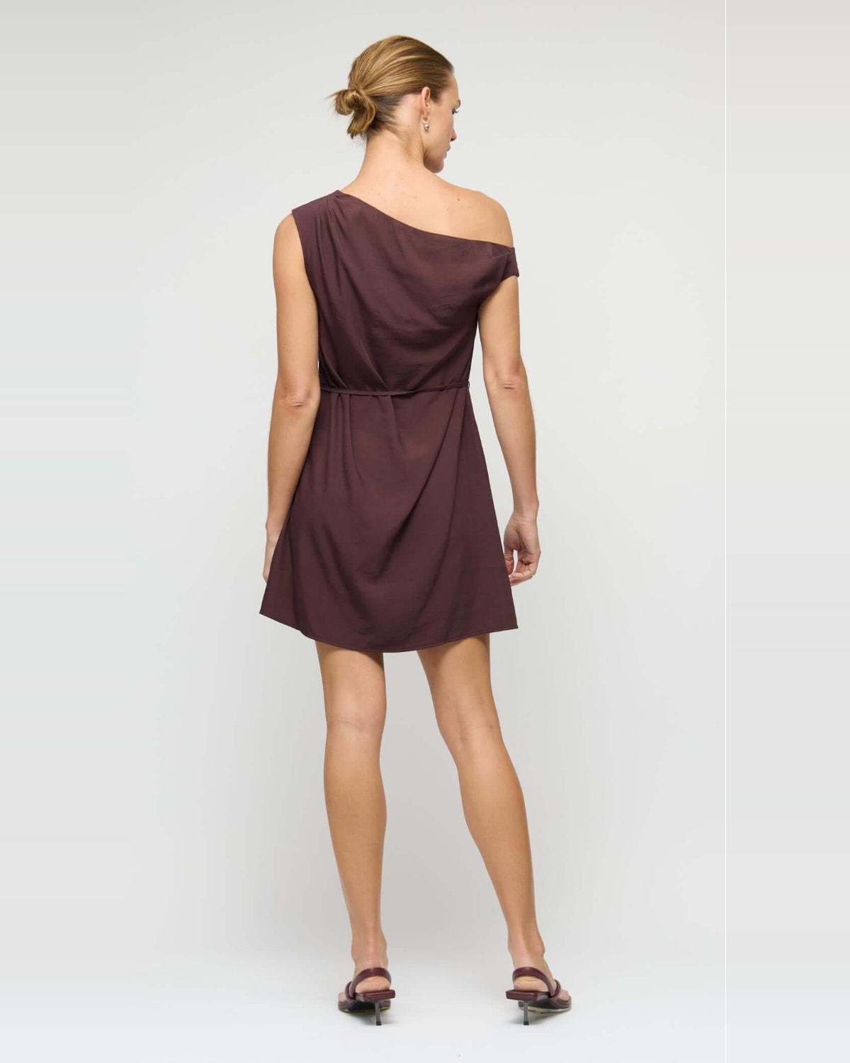 sachin and babi light blue dress Jasmine Tie Mini Dress | Chocolate Brown Polka Dot