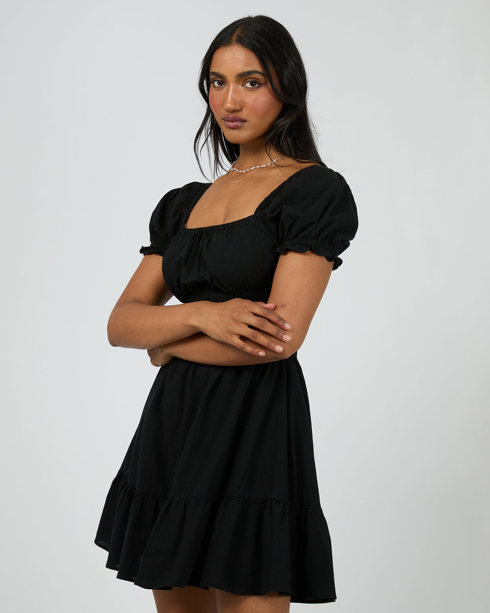 Essential Mini Dress in Black | Chances Surf NZ