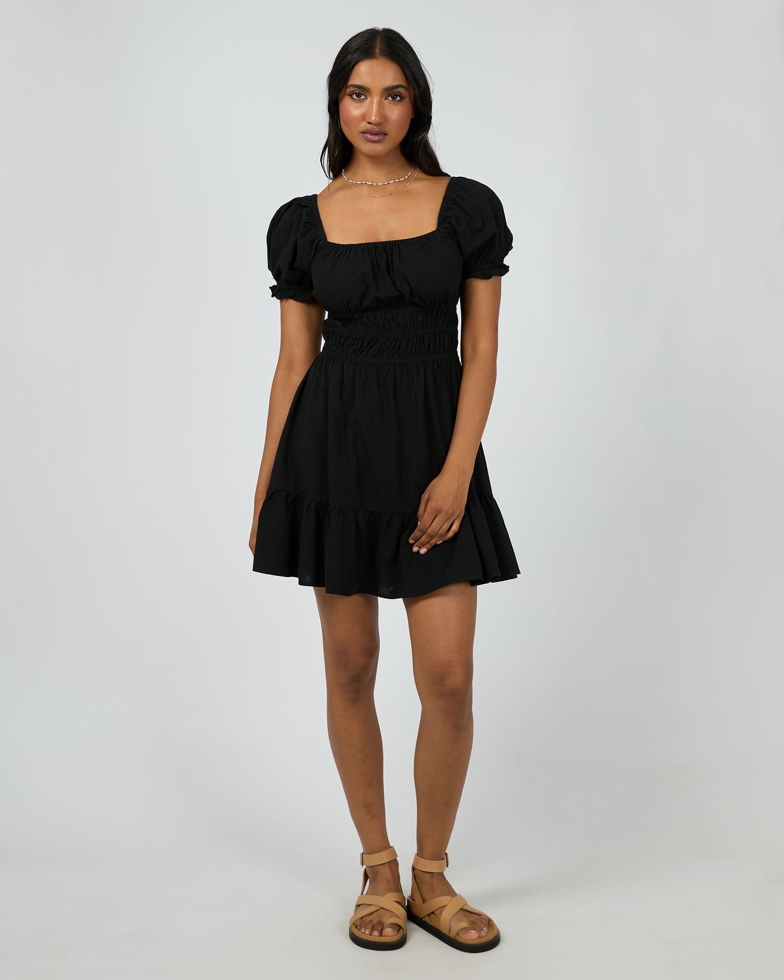 Essential Mini Dress in Black | Chances Surf NZ
