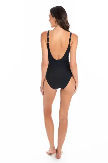 Eyelet One Piece Swimsuit