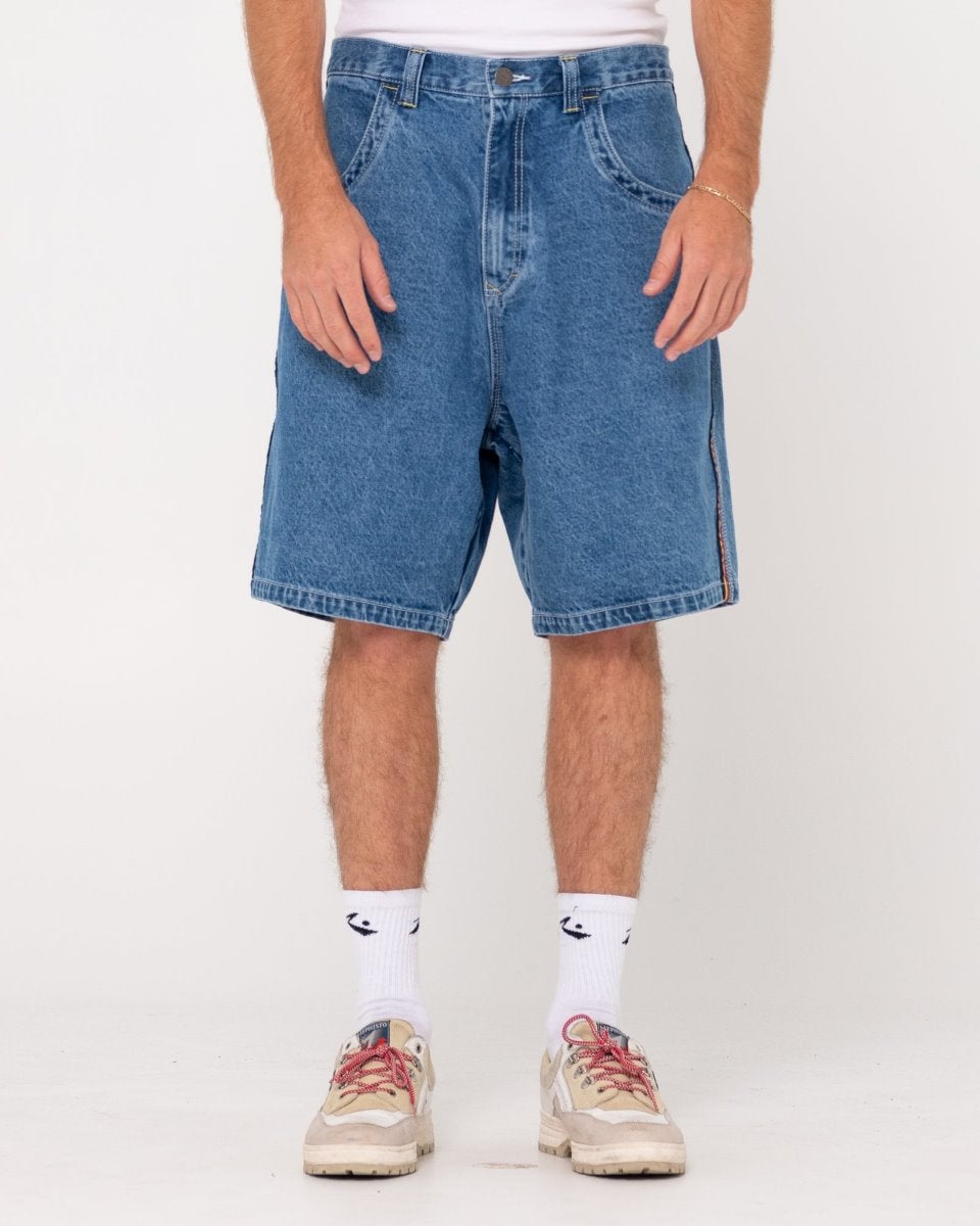 Flip Daddy 2.0 Jort Jean Short in Mid Blue | Chances Surf NZ