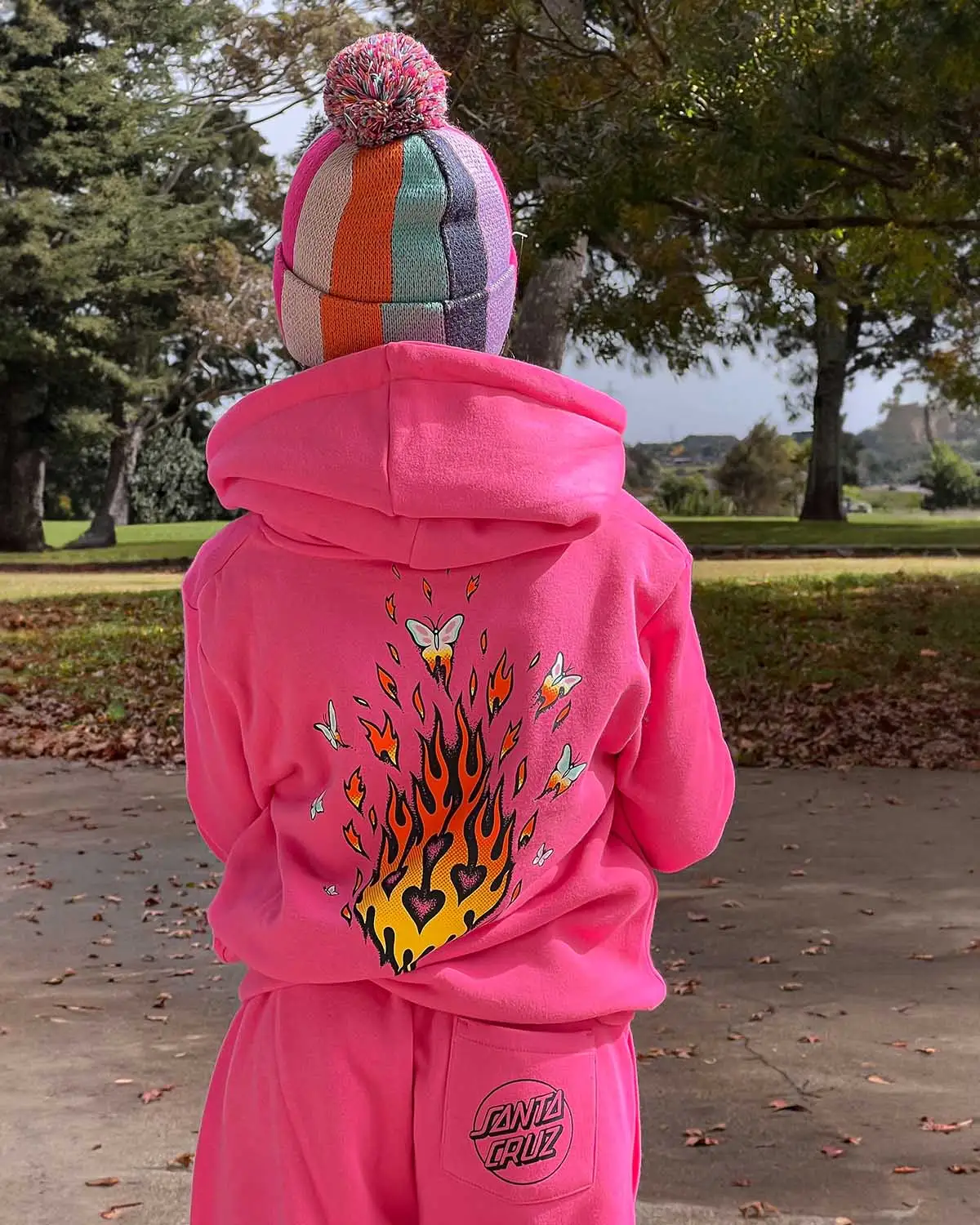 Santa cruz pink dot hoodie sales