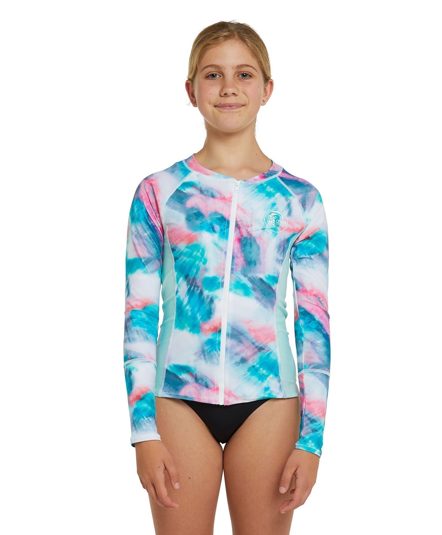 Zipper Rash Guards & UV Swim Shirts With UPF 50 Protection - View #3