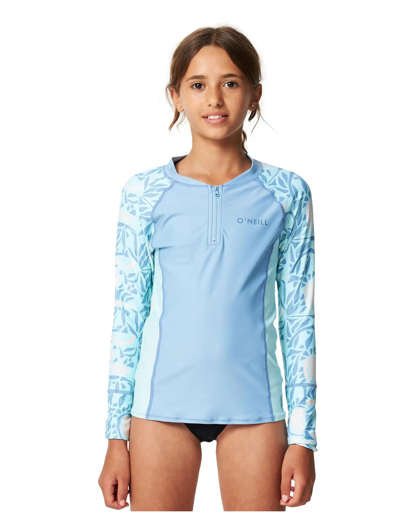 Girls Bahlia 1 4 Zip Long Sleeve Rash Vest Chances Surf NZ
