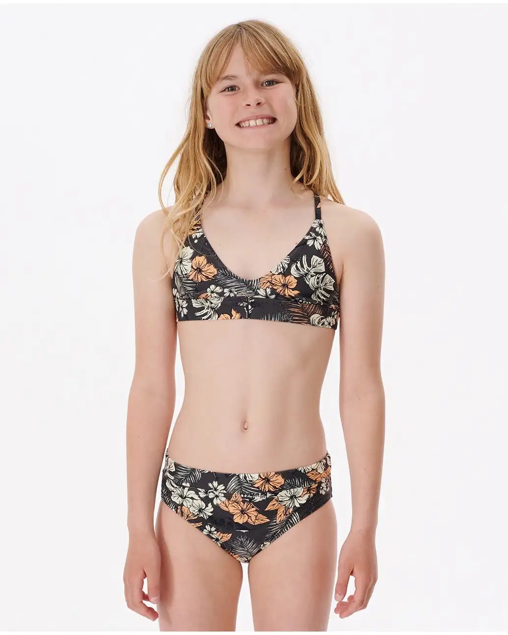 Girls high 2025 waisted swimsuit