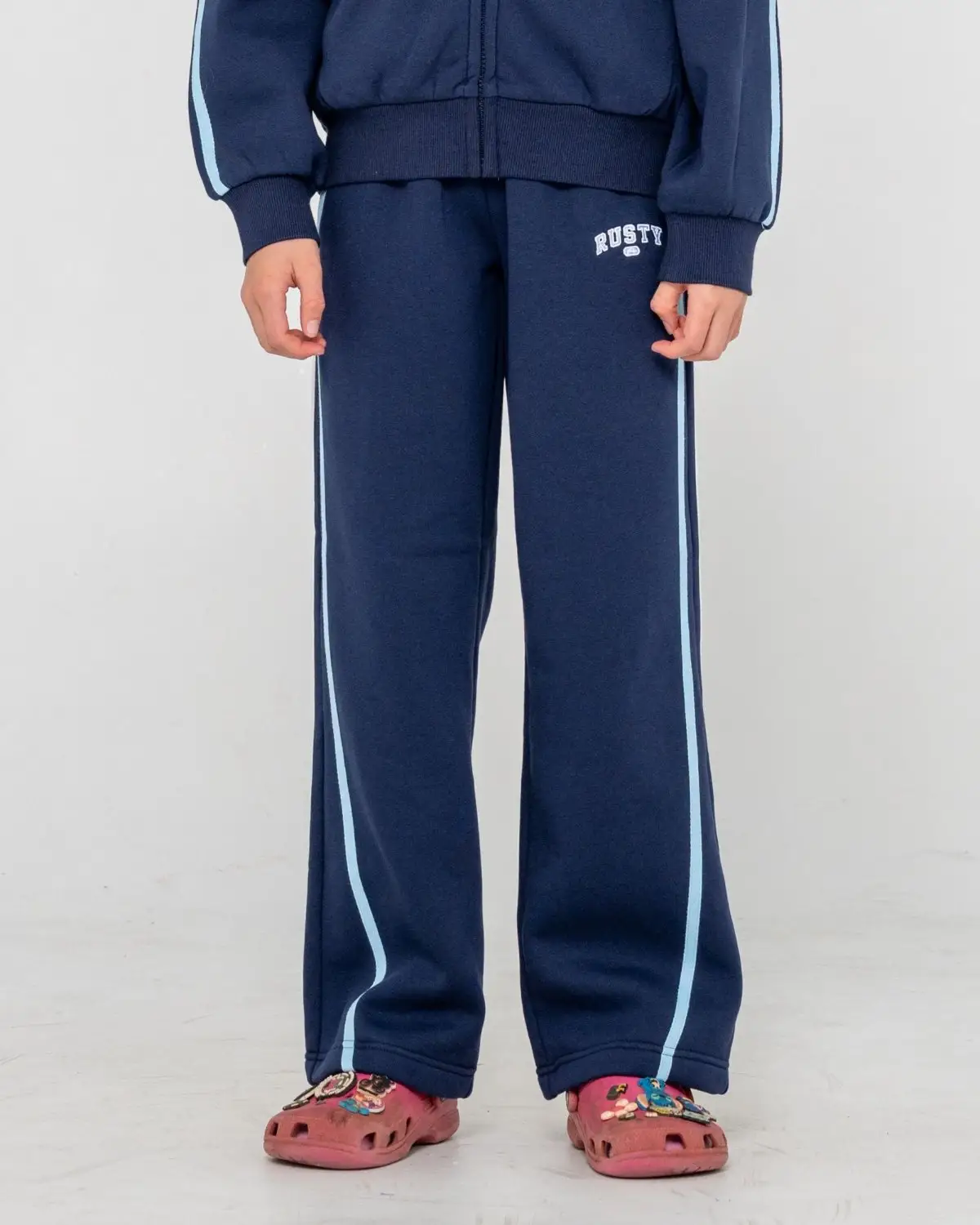 Girls Team Varsity Wide Leg Jogger Pant in Navy | Chances Surf NZ Girls Team Varsity Wide Leg Jogger Pant in Navy | Chances Surf NZ