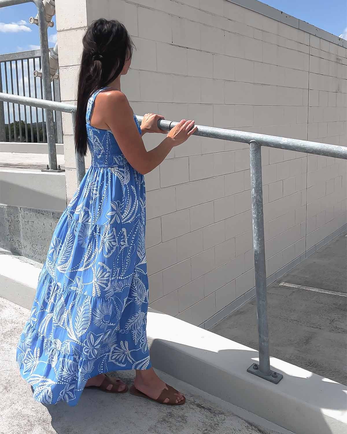 Drift Ashore Maxi Dress Sea Mineral