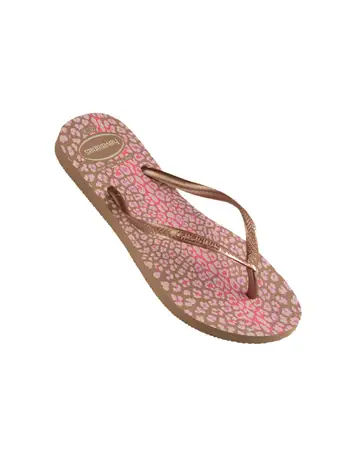 Havaianas slim animals rose gold online