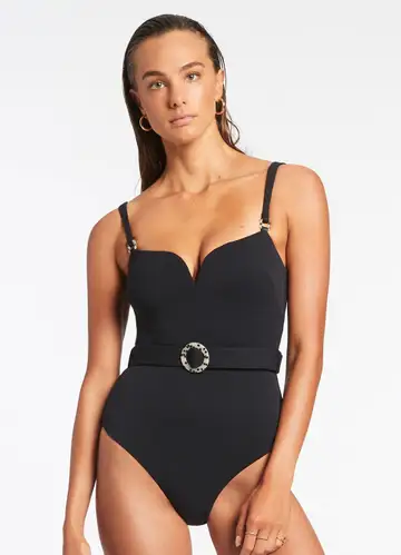 Black top tank suit