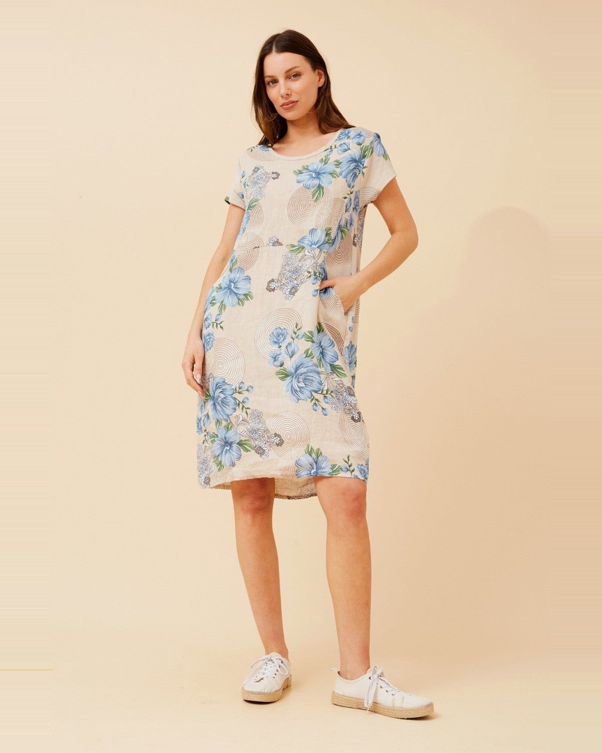 Karma Italian Dress in Beige | Chances Surf NZ Karma Italian Dress in Beige | Chances Surf NZ