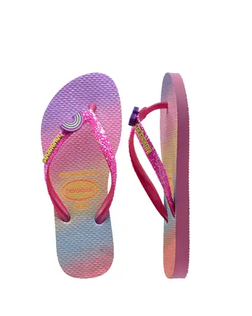 Havaianas slim discount glitter pink