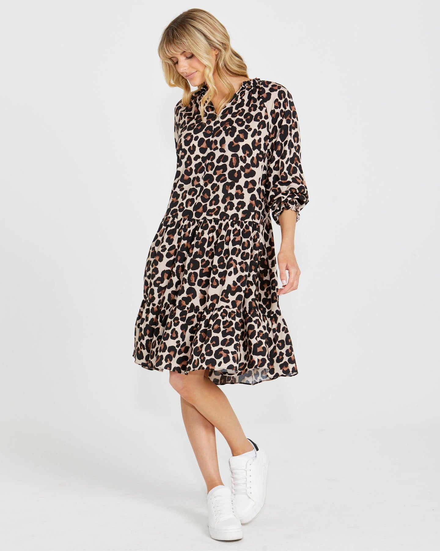 Kylie Frill Neck Mini Dress | Chances Surf NZ