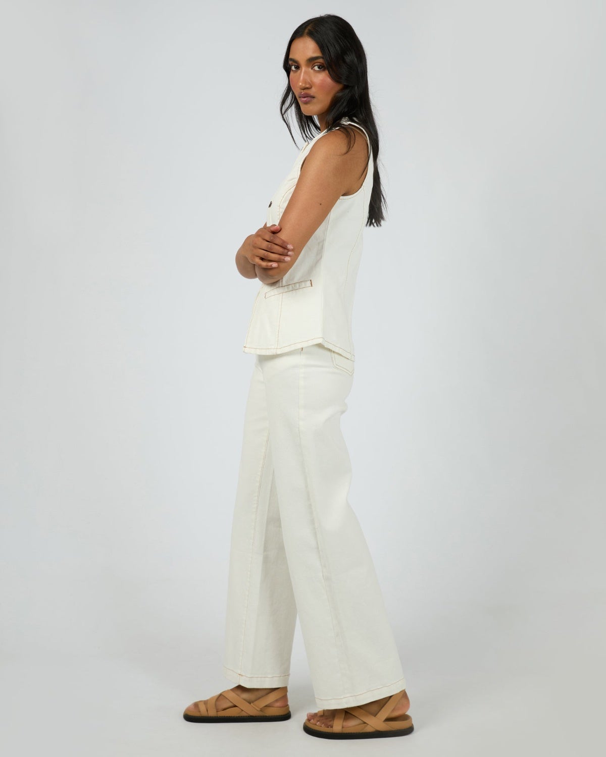 Lena Denim Vest | Chances Surf NZ