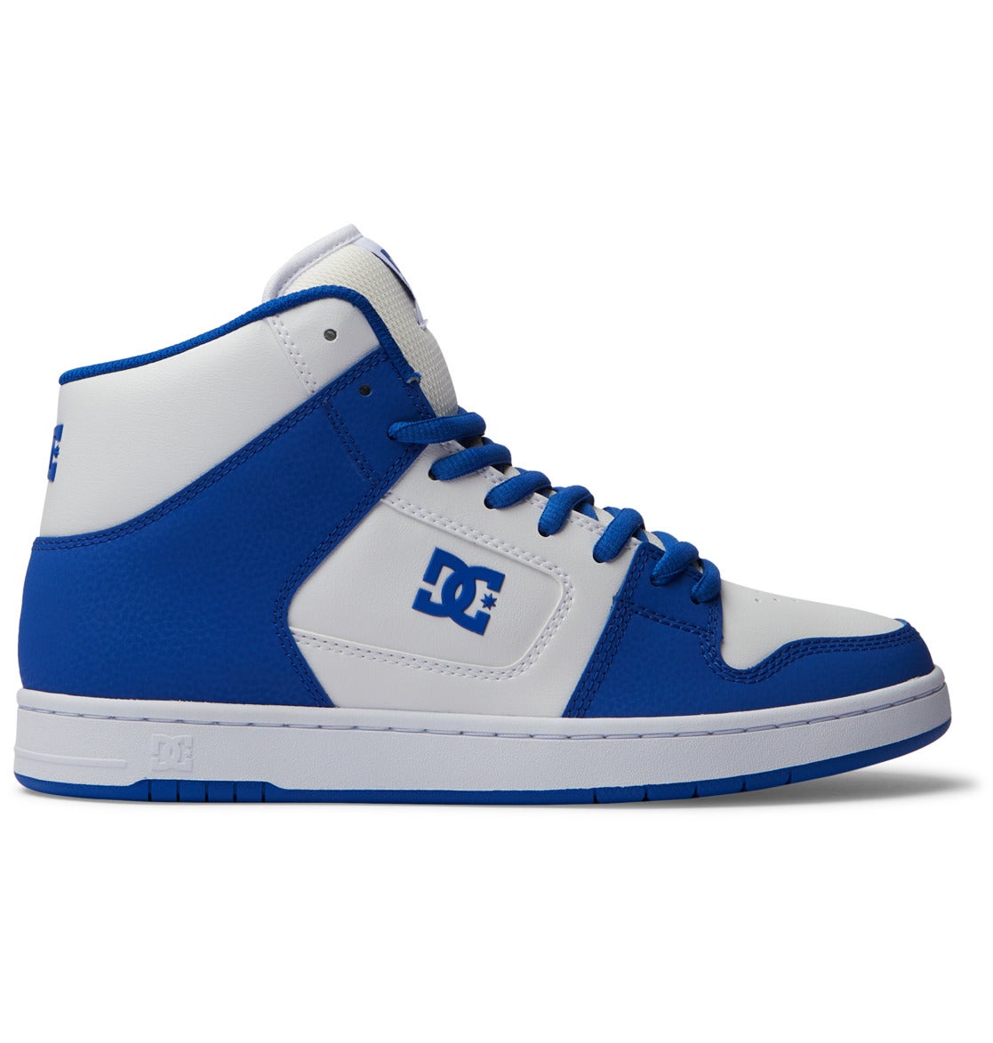 DC Shoes Manteca Hightop Shoe in Blue/White