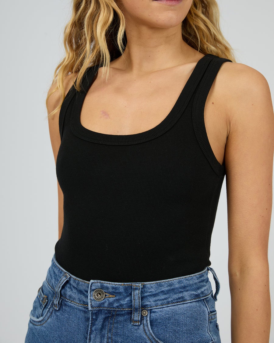 Mia Tank Top in Black | Chances Surf NZ