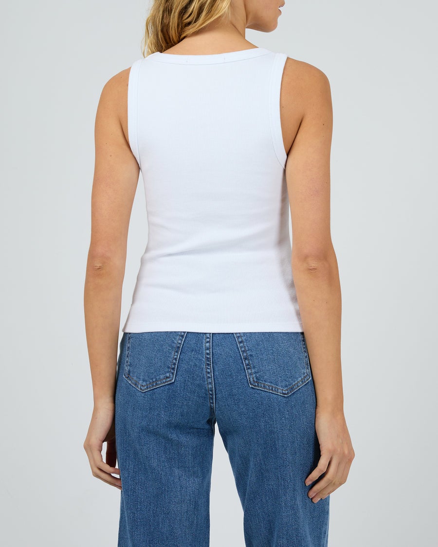 Mia Tank Top in White | Chances Surf NZ
