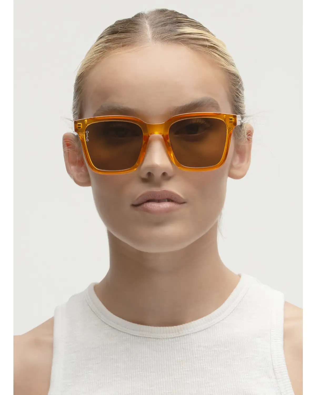 Orange top colour sunglasses