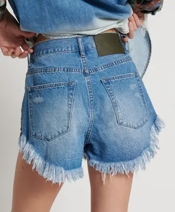 Outlaws Mid Length Denim Short Chances Surf NZ