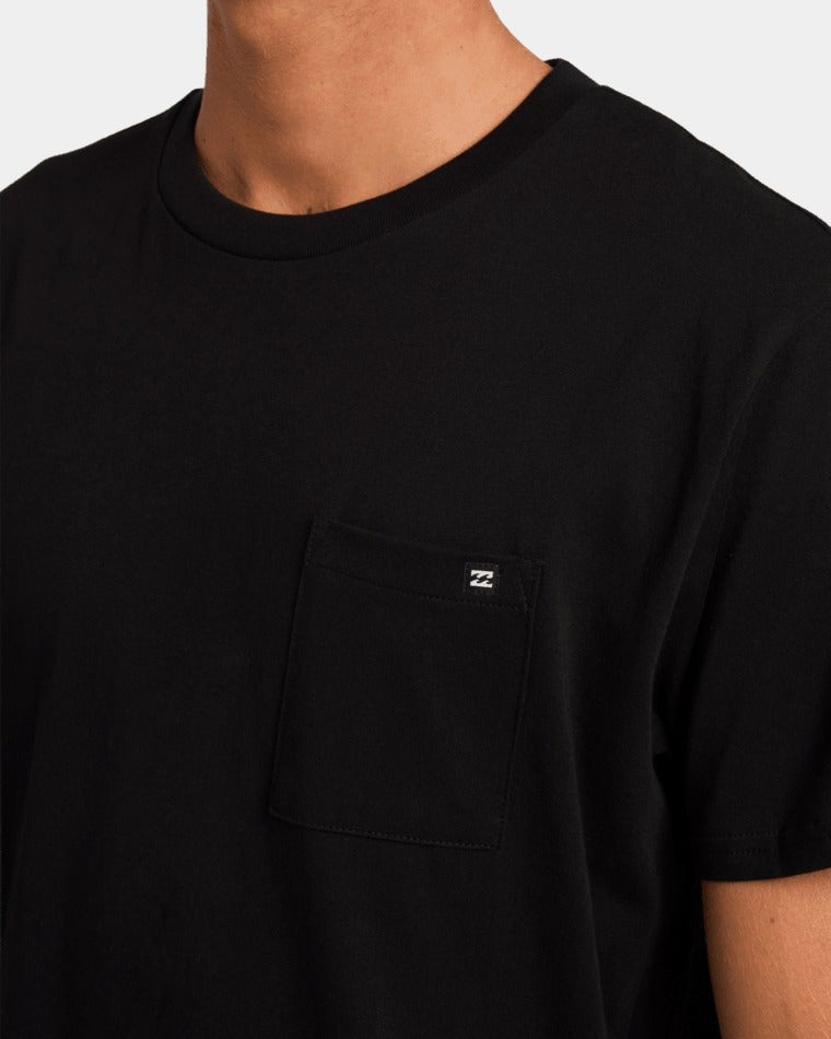 Premium Pocket Tee in Black | Chances Surf NZ