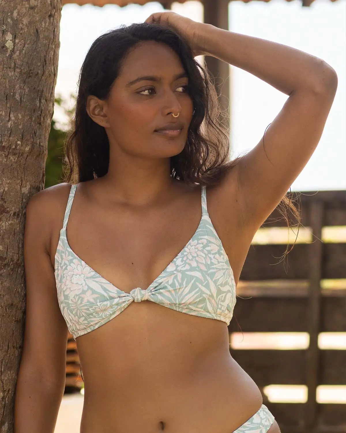 Pt Rib Roxy Love The Surf Knot Bikini Top Chances Surf NZ