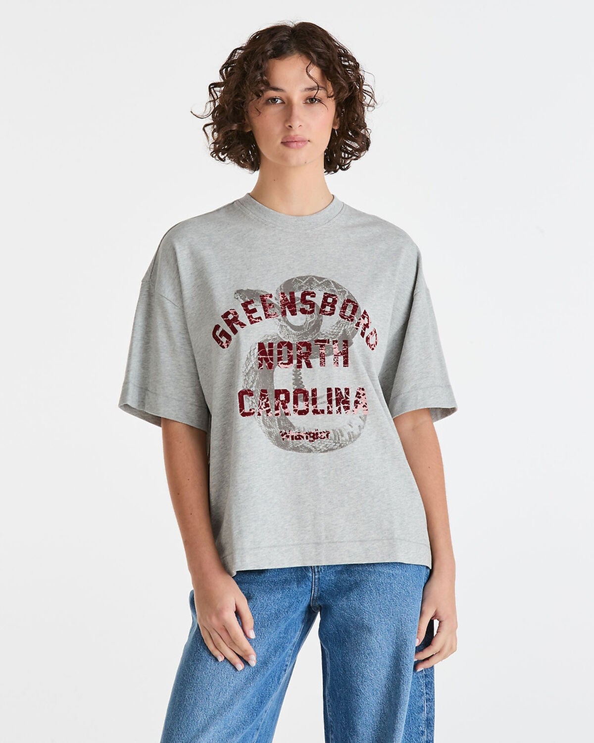 Rattled Boxed Tee in Grey Marle | Chances Surf NZ