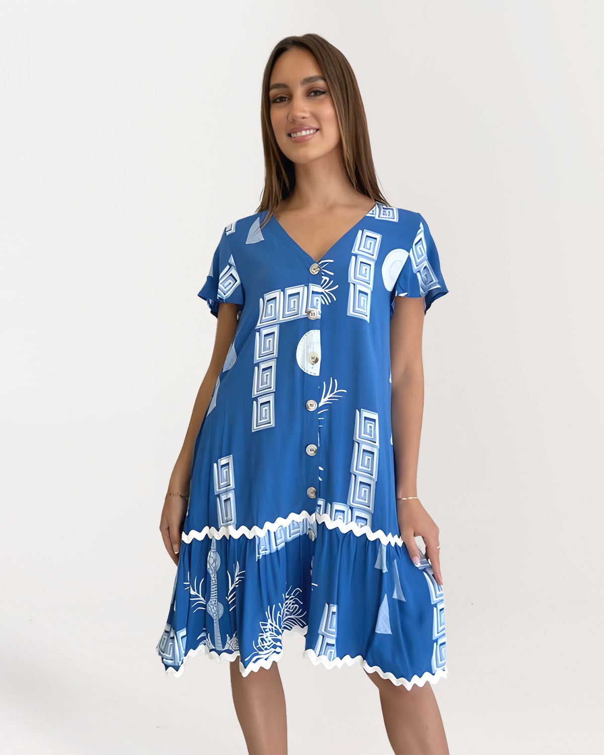 SANTORINI LONG DRESS