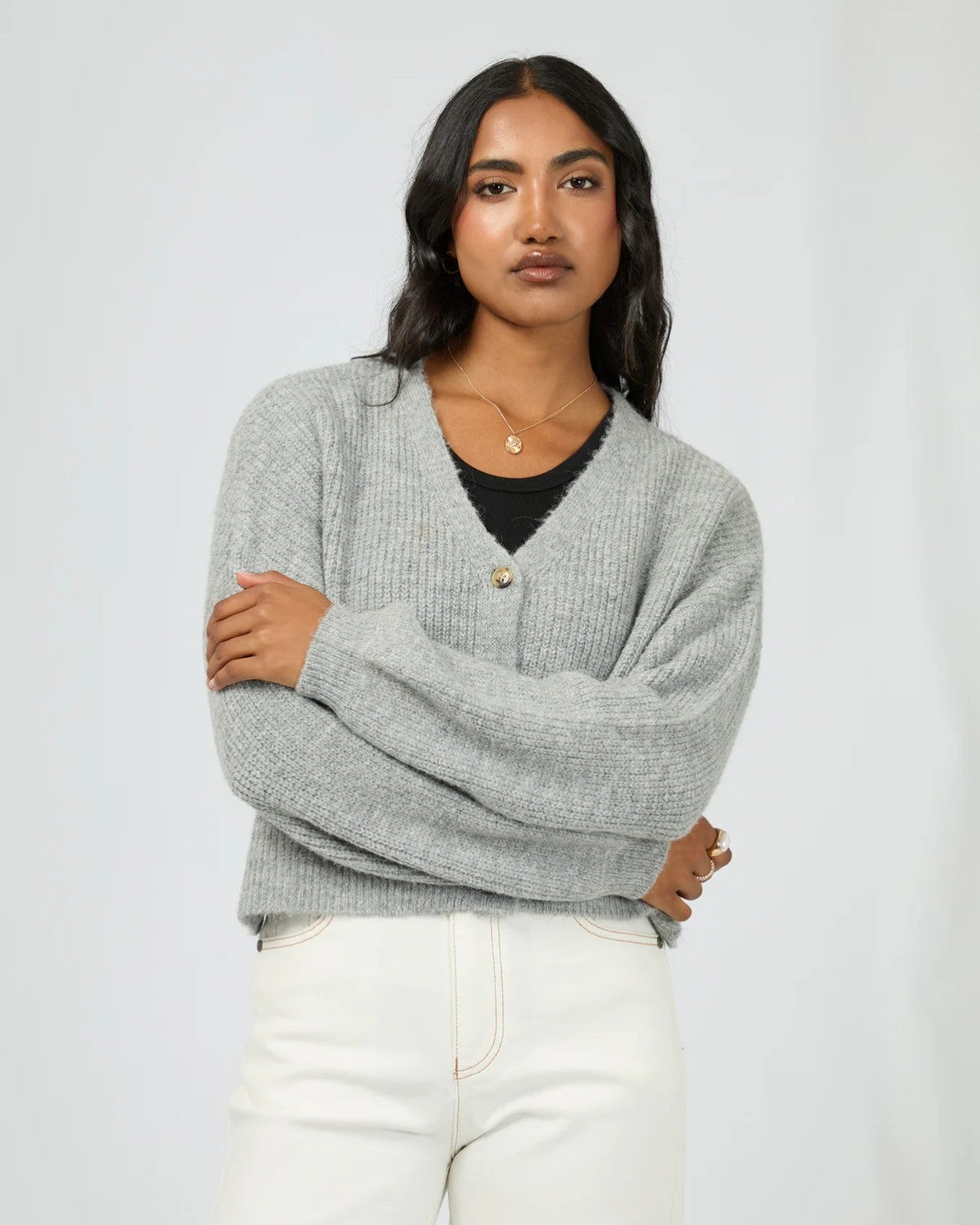 トップス Emma knit flare cardigan set ANDMARY ANDMARY】Emma knit