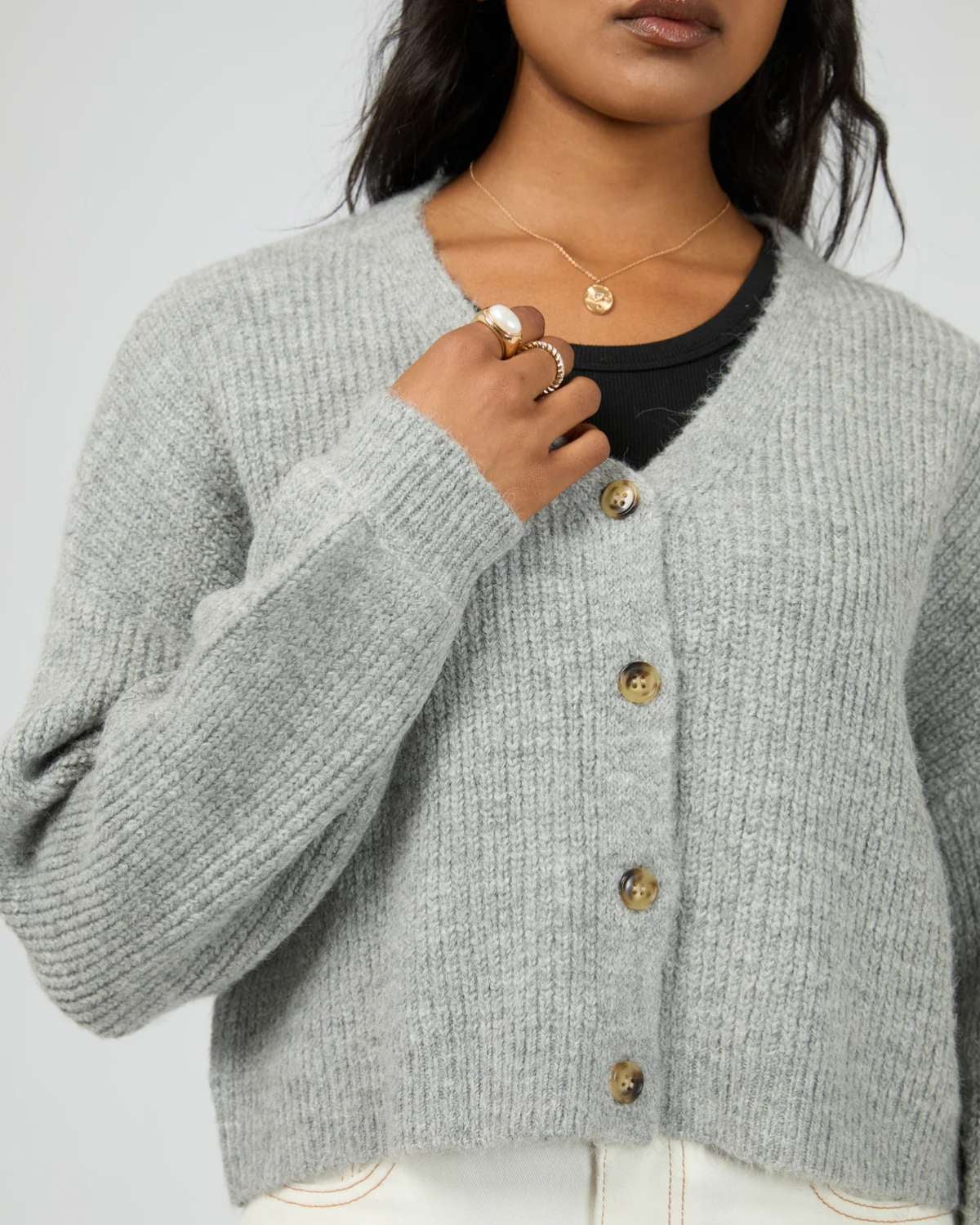 トップス Emma knit flare cardigan set ANDMARY ANDMARY】Emma knit