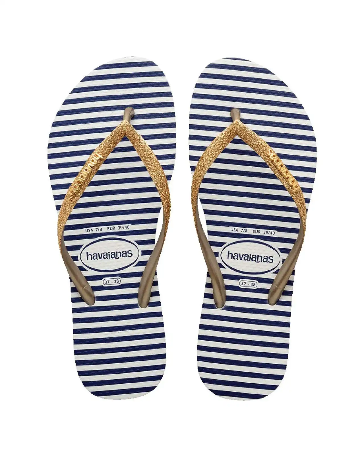 Slim Glitter Stripes Jandal Chances Surf NZ